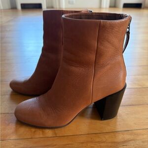 Dolce Vita Brown Leather Ankle Boots